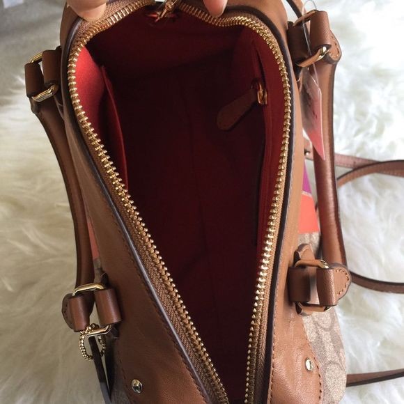 COACH VARSITY STRIPE MINI BENNETT SATCHEL COACH - Picture 4 of 5